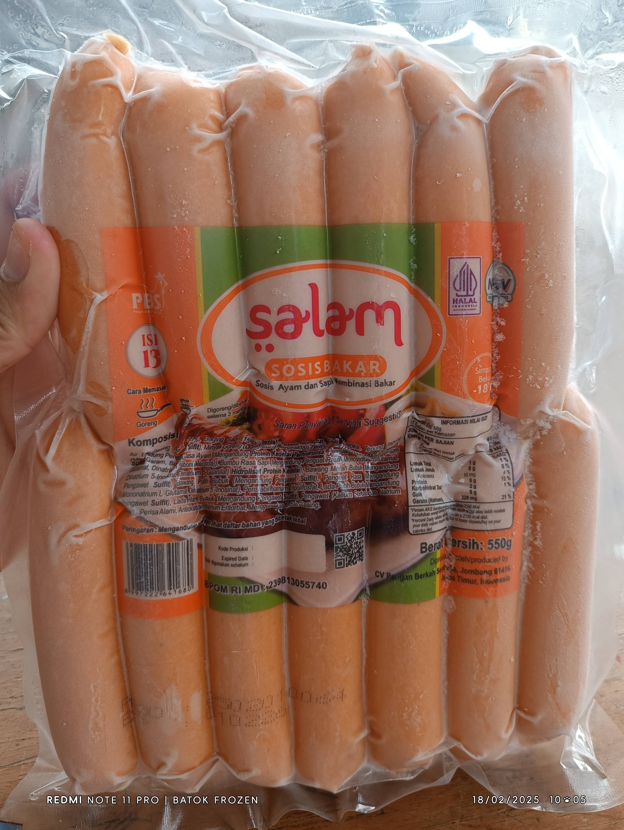 Sosis Salam Bakar Mini Isi 13