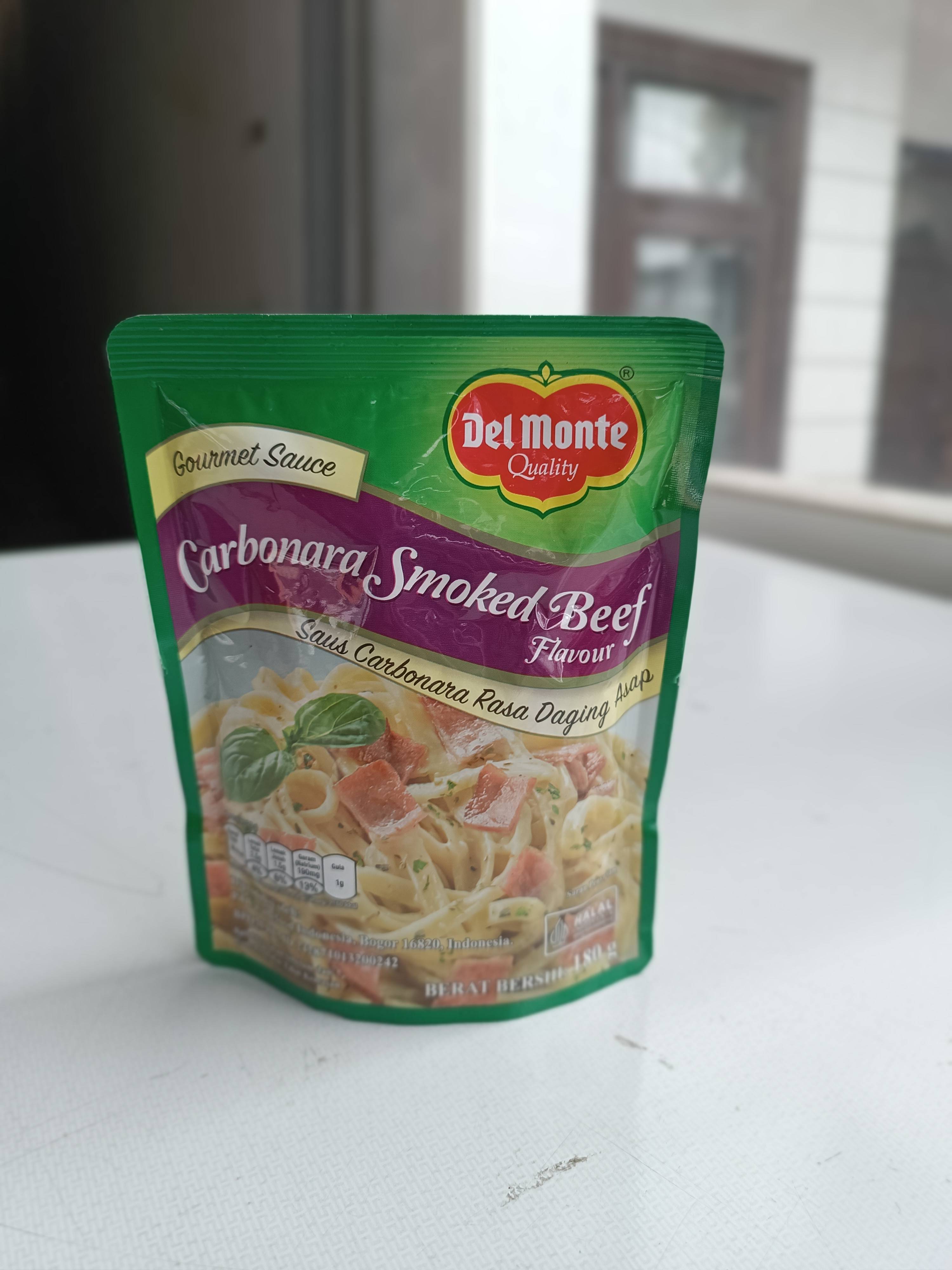 Delmonte Carbonara Smoke Beef 180gr